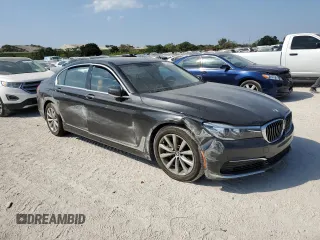 2019 BMW 7 Series 740i with VIN WBA7E2C50KB217524, listed as a Copart auction lot 42840423 with 0 mi miles. Bid and sale history available at carsss.com. Image 4.