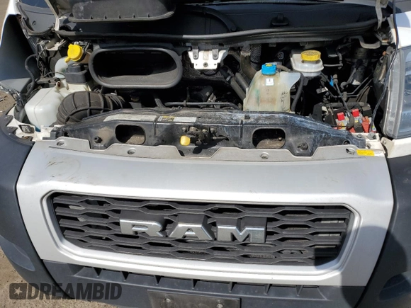 2019 Ram ProMaster Cargo with VIN 3C6TRVNGXKE513098, listed as a Copart auction lot 48754045 with 233,369 mi miles and Salvage Title. Bid and sale history available at DreamBid. Image 12.