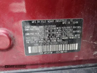 2009 Subaru Forester X с VIN JF2SH63699H779189, выставлен на аукционе Copart как лот 57384375 с пробегом 166 003 миль миль и Чистый • Clean title. История ставок и продаж доступна на DreamBid. Изображение 12.