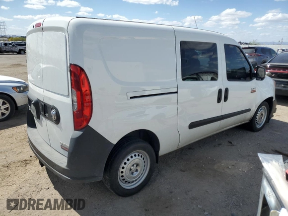 2020 Ram ProMaster City Cargo Van Tradesman with VIN ZFBHRFAB3L6R99407, listed as a Copart auction lot 52750535 with 0 mi miles and Salvage Title. Bid and sale history available at carsss.com. Image 3.