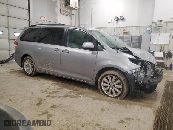 2014 Toyota Sienna Ltd with VIN 5TDDK3DC5ES082586, listed as a Copart auction lot 43142395 with 254,864 mi miles and Salvage Title. Bid and sale history available at carsss.com. Image 4.