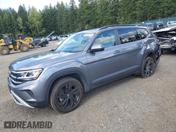 2022 Volkswagen Atlas SE with VIN 1V2KP2CA0NC522197, listed as a Copart auction lot 69316214 with 29,356 mi miles and Salvage title. Bid and sale history available at DreamBid. Image 1.
