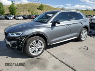 2018 Audi Q5 Prestige with VIN WA1CNAFYXJ2014666, listed as a Copart auction lot 63700465 with 65,999 mi miles and Salvage title. Bid and sale history available at DreamBid. Image 1.