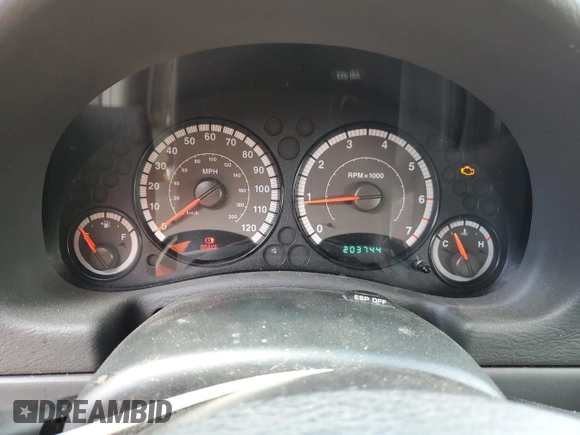 2007 Jeep Liberty Sport with VIN 1J8GL48K37W662433, listed as a Copart auction lot 52974075 with 203,744 mi miles and Salvage Title. Bid and sale history available at carsss.com. Image 9.