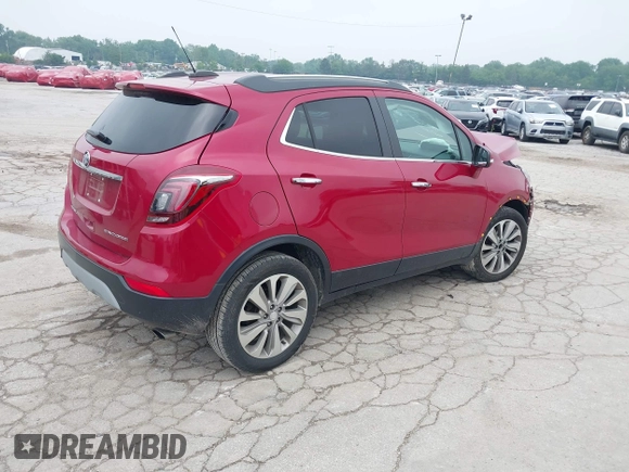 2017 Buick Encore Preferred z VIN KL4CJASB0HB156287, wystawiony jako IAAI lot #42444490 z przebiegiem 39 058 mil mil oraz . Historia ofert i sprzedaży dostępna na DreamBid. Obrazek 4.