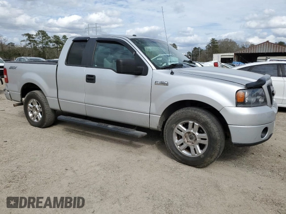 2007 Ford F-150 STX with VIN 1FTRX12WX7FB29557, listed as a Copart auction lot 48022365 with 237,643 mi miles and Salvage Title. Bid and sale history available at DreamBid. Image 4.