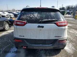2018 Jeep Cherokee Trailhawk with VIN 1C4PJMBB6JD545342, listed as a Copart auction lot 46118275 with 76,221 mi miles and Salvage title. Bid and sale history available at DreamBid. Image 6.