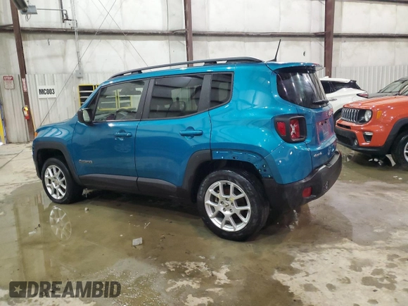 2022 Jeep Renegade Latitude with VIN ZACNJDB19NPN50716, listed as a Copart auction lot 45346645 with 82,281 mi miles and Non repairable. Bid and sale history available at DreamBid. Image 2.