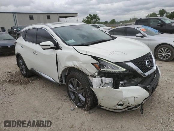 2020 Nissan Murano Platinum with VIN 5N1AZ2DS1LN162532, listed as a Copart auction lot 55274235 with 46,841 mi miles and Salvage title. Bid and sale history available at DreamBid. Image 4.