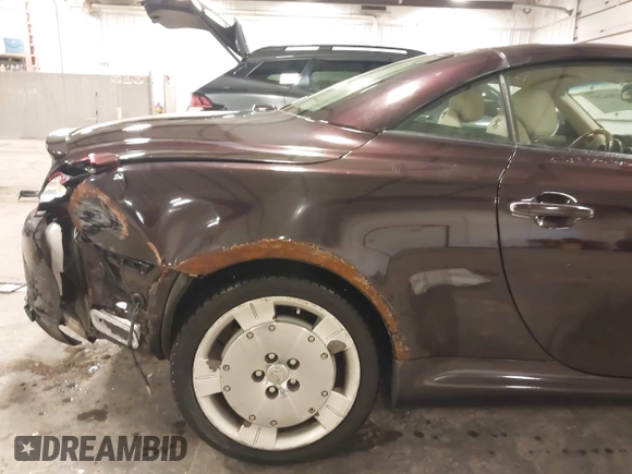 2005 Lexus SC with VIN JTHFN48Y950069904, listed as a IAAI auction lot 41804397 with 120,703 mi miles. Bid and sale history available at carsss.com. Image 17.
