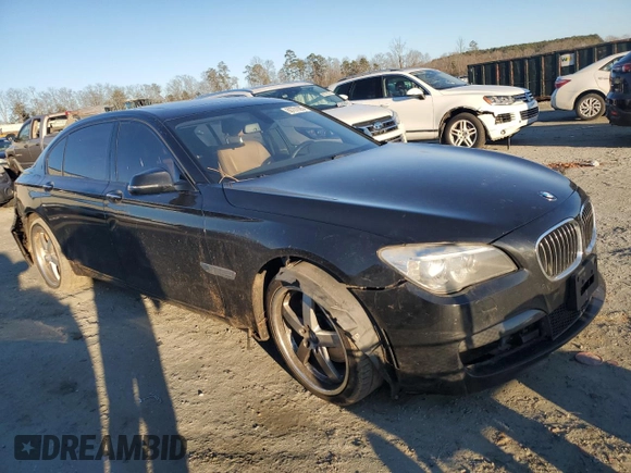 2013 BMW 7 Series 740Li xDrive with VIN WBAYF4C53DD281514, listed as a Copart auction lot 88701085 with 147,588 mi miles and Salvage title. Bid and sale history available at DreamBid. Image 4.