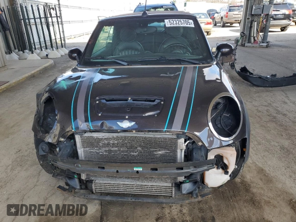 2014 MINI Convertible S with VIN WMWZP3C55ET706573, listed as a Copart auction lot 52325705 with 125,076 mi miles and Salvage Title. Bid and sale history available at DreamBid. Image 5.
