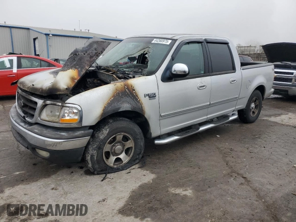 2002 Ford F-150 XLT with VIN 1FTRW07L82KD06604, listed as a Copart auction lot 44266975 with 0 mi miles and Salvage Title. Bid and sale history available at carsss.com. Image 1.