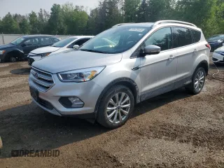 2018 Ford Escape Titanium with VIN 1FMCU9J9XJUD44928, listed as a Copart auction lot 59675445 with 37,485 mi miles and Clean title. Bid and sale history available at DreamBid. Image 1.