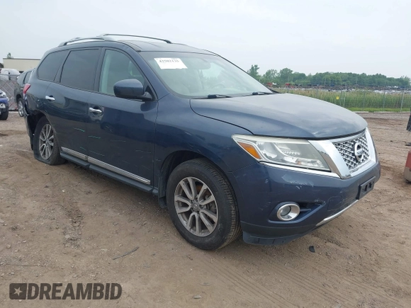 2014 Nissan Pathfinder SV with VIN 5N1AR2MM6EC684928, listed as a IAAI auction lot 42502135 with 46,029 mi miles and . Bid and sale history available at DreamBid. Image 1.