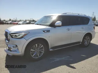 2020 Infiniti QX80 Luxe z VIN JN8AZ2NE1L9255531, wystawiony jako Copart lot #52147935 z przebiegiem 96 659 mil mil oraz Szkoda całkowita • Salvage title. Historia ofert i sprzedaży dostępna na DreamBid. Obrazek 1.