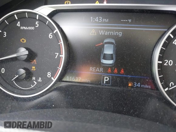 2023 Nissan Altima SL with VIN 1N4BL4EV1PN421210, listed as a IAAI auction lot 41700337 with 11,637 mi miles and . Bid and sale history available at DreamBid. Image 7.