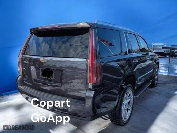 2017 Cadillac Escalade Luxury with VIN 1GYS4BKJ4HR328022, listed as a Copart auction lot 48626615 with 87,385 mi miles and Clean Title. Bid and sale history available at carsss.com. Image 4.