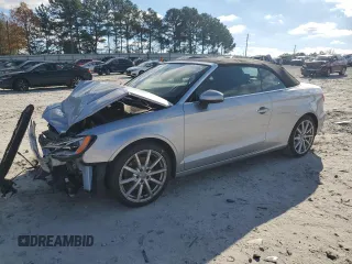 2015 Audi A3 2.0T Premium Plus with VIN WAU3FLFFXF1100101, listed as a Copart auction lot 81248814 with 73,589 mi miles and Salvage Title. Bid and sale history available at carsss.com. Image 1.