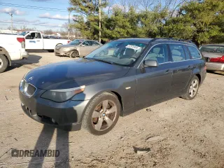 2006 BMW 5 Series 530xi with VIN WBANN73556B799064, listed as a Copart auction lot 87372444 with 230,613 mi miles and Salvage Title. Bid and sale history available at carsss.com. Image 1.