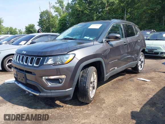 2019 Jeep Compass Limited with VIN 3C4NJDCB3KT624128, listed as a IAAI auction lot 42470893 with 94,350 mi miles and . Bid and sale history available at DreamBid. Image 18.