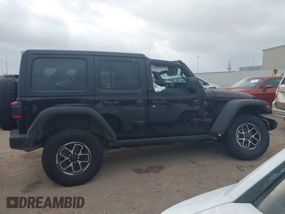 2024 Jeep Wrangler Rubicon with VIN 1C4PJXFG6RW337596, listed as a IAAI auction lot 41958788 with 15,942 mi miles and . Bid and sale history available at DreamBid. Image 14.