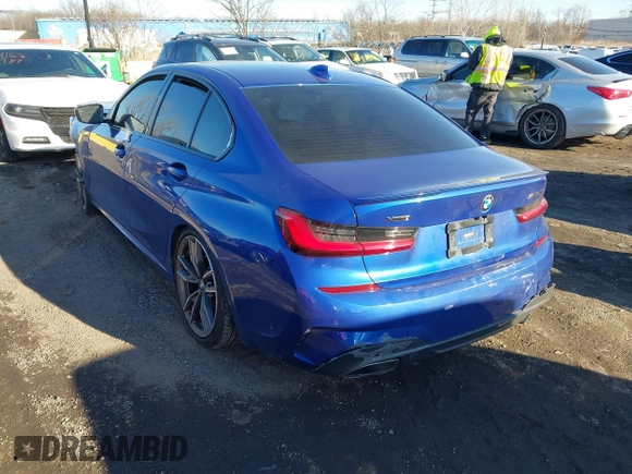 2020 BMW 3 Series M340i xDrive with VIN WBA5U9C05LFJ68807, listed as a IAAI auction lot 41641820 with 48,763 mi miles and . Bid and sale history available at DreamBid. Image 3.
