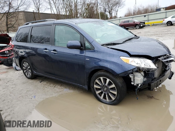 2020 Toyota Sienna XLE with VIN 5TDDZ3DC9LS235429, listed as a Copart auction lot 46658525 with 0 mi miles and Salvage Title. Bid and sale history available at carsss.com. Image 4.