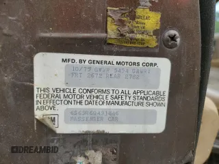 1976 Cadillac Seville z VIN 6S69R6Q491846, wystawiony jako Copart lot #65389324 z przebiegiem 99 290 mil mil oraz Szkoda całkowita • Salvage title. Historia ofert i sprzedaży dostępna na DreamBid. Obrazek 12.