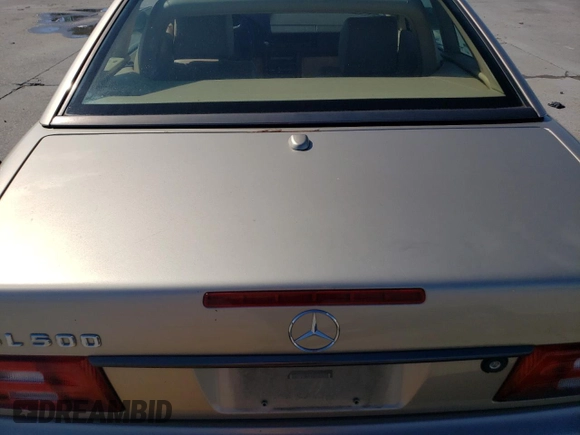 2000 Mercedes-Benz SL-Class with VIN WDBFA68F0YF188299, listed as a Copart auction lot 79522494 with 125,295 mi miles and Salvage Title. Bid and sale history available at carsss.com. Image 10.