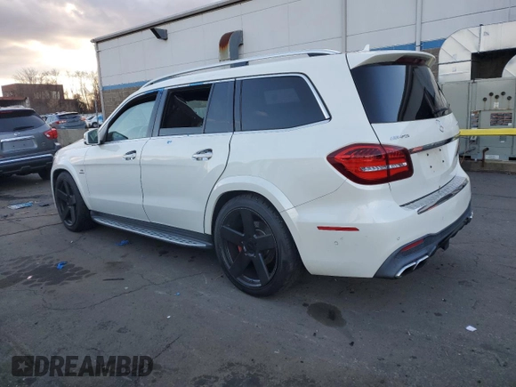 2017 Mercedes-Benz GLS with VIN 4JGDF7FE2HA887419, listed as a Copart auction lot 82378784 with 0 mi miles and Salvage Title. Bid and sale history available at carsss.com. Image 2.