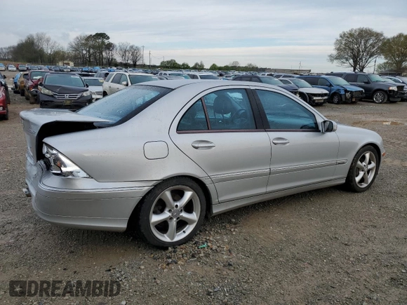 2004 Mercedes-Benz C 230 Kompressor with VIN WDBRF40J24F494739, listed as a Copart auction lot 50262755 with 140,353 mi miles and Salvage Title. Bid and sale history available at DreamBid. Image 3.