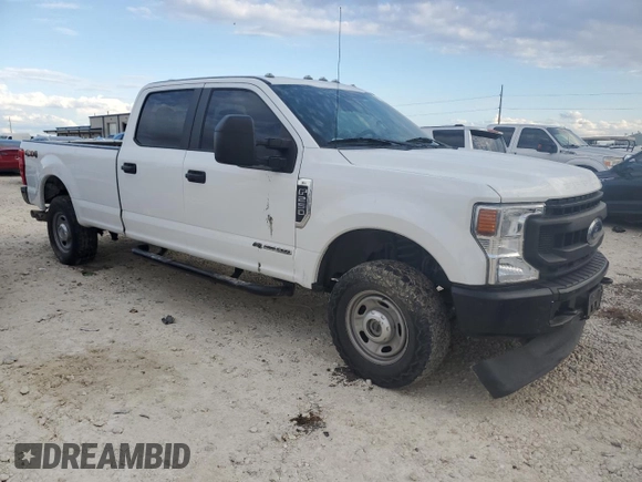 2021 Ford Super Duty F-250 SRW XL with VIN 1FT7W2BT1MED13521, listed as a Copart auction lot 42640905 with 0 mi miles and Salvage Title. Bid and sale history available at carsss.com. Image 4.