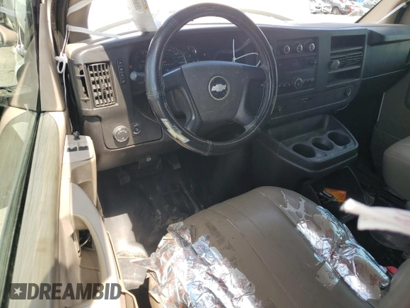2013 Chevrolet Express Cargo Van with VIN 1GCSGAFX0D1119889, listed as a Copart auction lot 68985114 with 341,315 mi miles and Salvage Title. Bid and sale history available at carsss.com. Image 8.