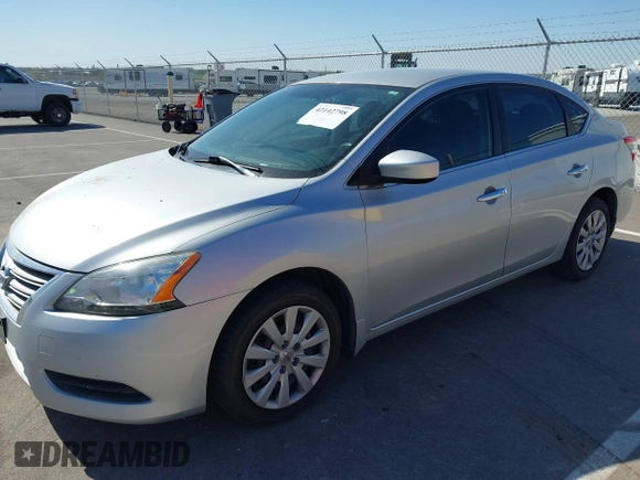 2015 Nissan Sentra SV with VIN 3N1AB7AP1FY219540, listed as a IAAI auction lot 42142798 with 119,106 mi miles and . Bid and sale history available at DreamBid. Image 2.