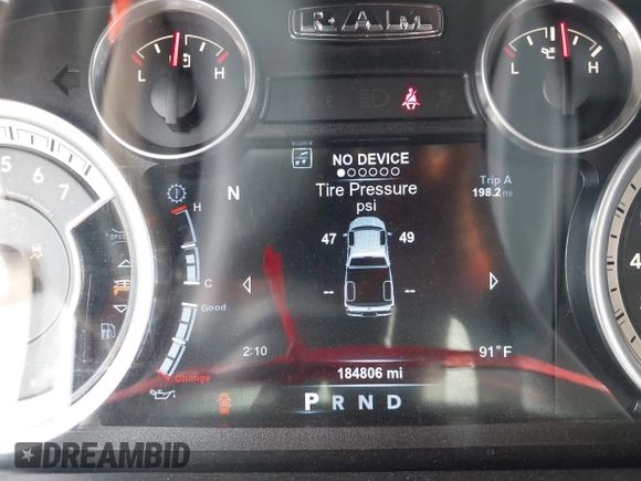 2015 Ram 1500 Sport with VIN 1C6RR7MT0FS544500, listed as a IAAI auction lot 42433797 with 184,806 mi miles and . Bid and sale history available at DreamBid. Image 14.