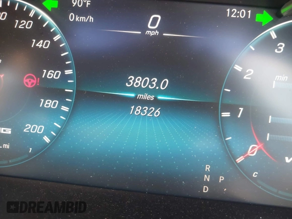 2021 Mercedes-Benz C with VIN W1KWK8HB4MG062688, listed as a IAAI auction lot 41564186 with 18,326 mi miles and . Bid and sale history available at DreamBid. Image 7.