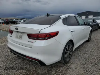 2016 Kia Optima SX Turbo with VIN 5XXGW4L22GG050019, listed as a Copart auction lot 48939805 with Not Provided miles and Salvage Title. Bid and sale history available at carsss.com. Image 3.