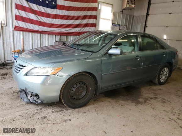2007 Toyota Camry CE with VIN 4T1BE46K97U696530, listed as a Copart auction lot 47821535 with 143,594 mi miles and Salvage Title. Bid and sale history available at carsss.com. Image 1.