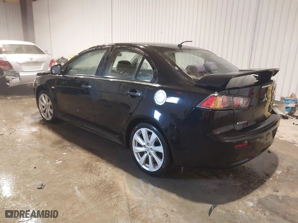 2012 Mitsubishi Lancer GT with VIN JA32U8FW7CU013282, listed as a IAAI auction lot 41597632 with 153134 miles. Bid and sale history available at carsss.com. Image 3.