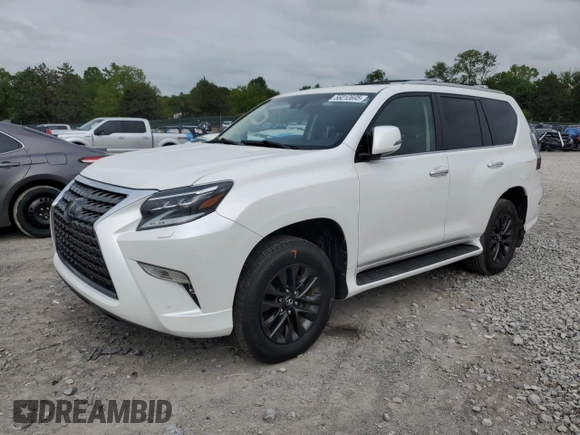 2021 Lexus GX 460 Premium z VIN JTJAM7BX5M5299714, wystawiony jako Copart lot #56012695 z przebiegiem Nie podano mil oraz Szkoda całkowita • Salvage title. Historia ofert i sprzedaży dostępna na DreamBid. Obrazek 1.