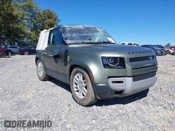 2023 Land Rover Defender S with VIN SALEJ6EX7P2143210, listed as a IAAI auction lot 36320493 with 3,186 mi miles and . Bid and sale history available at DreamBid. Image 1.