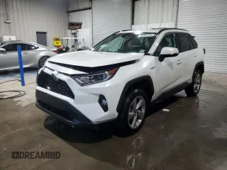 2021 Toyota RAV4 Hybrid LE with VIN 4T3B6RFV0MU050204, listed as a Copart auction lot 50768195 with 76,508 mi miles and Salvage Title. Bid and sale history available at carsss.com. Image 1.
