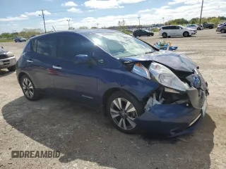 2016 Nissan LEAF SV with VIN 1N4BZ0CP4GC309783, listed as a Copart auction lot 52469784 with 0 mi miles and Non Repairable. Bid and sale history available at carsss.com. Image 4.