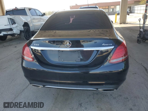 2015 Mercedes-Benz C-Class C 300 Luxury with VIN 55SWF4KB5FU009252, listed as a Copart auction lot 54161875 with 183,969 mi miles and Clean Title. Bid and sale history available at carsss.com. Image 6.