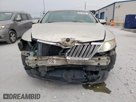 2010 Lincoln MKS with VIN 1LNHL9DR9AG607557, listed as a Copart auction lot 53779785 with 190,249 mi miles and Salvage Title. Bid and sale history available at DreamBid. Image 5.