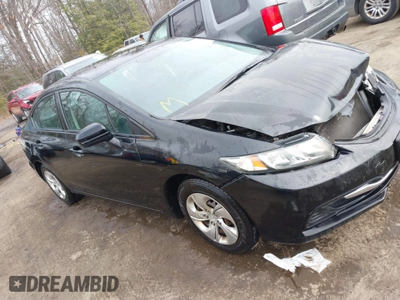 2014 Honda Civic Sedan LX with VIN 2HGFB2F58EH508904, listed as a IAAI auction lot 41522164 with 109,111 mi miles. Bid and sale history available at carsss.com. Image 1.