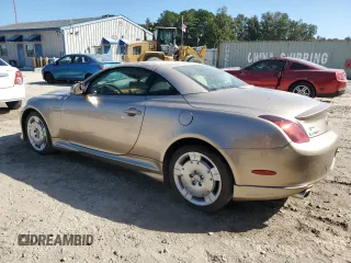 2002 Lexus SC 430 with VIN JTHFN48Y220006106, listed as a Copart auction lot 76703744 with 114,122 mi miles and Salvage Title. Bid and sale history available at DreamBid. Image 2.