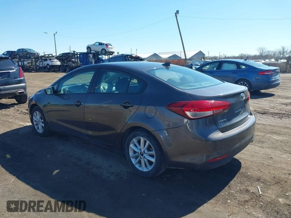 2017 Kia Forte LX with VIN 3KPFL4A78HE145715, listed as a IAAI auction lot 41803593 with 50,609 mi miles. Bid and sale history available at carsss.com. Image 3.