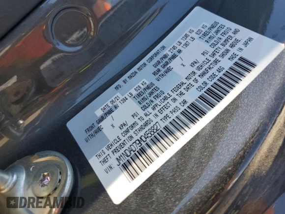2021 Mazda MX-5 Miata Grand Touring with VIN JM1NDAD79M0458827, listed as a Copart auction lot 62238855 with 20,497 mi miles and Salvage title. Bid and sale history available at DreamBid. Image 12.